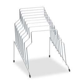 Wire Step File, 8 Sections, Letter to Legal Size Files, 10.13" x 12.13" x 11.81", Silver