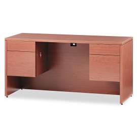 HON Mod Bookcase, Four-Shelf/3 Adjustable, 30w x 13d x 53h, Traditional Mahogany