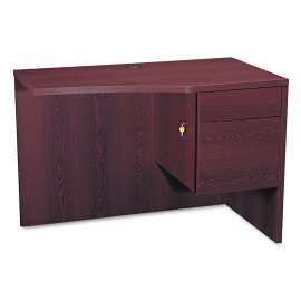 HON 10500 Series L Workstation Return, Full-Height Left Ped, 48w x 24d x 29.5h, Harvest
