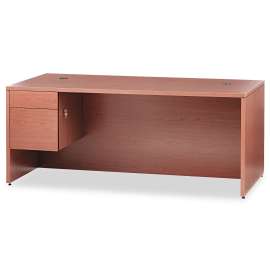 HON Mod Desk Hutch, 3 Compartments, 60w x 14d x 39.75h, Traditional Mahogany
