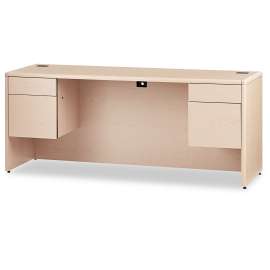 HON Foundation Rectangle Top Desk Shell, 66" x 30" x 29", Pinnacle