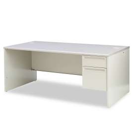 HON Mod Worksurface, Rectangular, 72w x 30d, Slate Teak