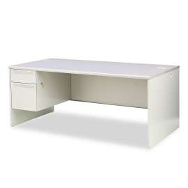 HON Mod Worksurface, Rectangular, 72w x 30d, Traditional Mahogany