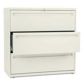 HON 10500 Series Credenza w/Right Lateral File, 72w x 24d x 29.5h, Bourbon Cherry