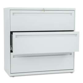 HON 10500 Series 3/4-Height Left Pedestal Credenza, 72w x 24d x 29.5h, Bourbon Cherry