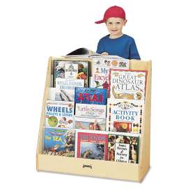 Pick-a-Book Stand Wish Flush Back, 30w x 13.5d x 27.5h, Birch