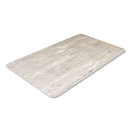 Cushion-Step Surface Mat, 36 x 60, Marbleized Rubber, Gray