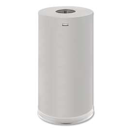 European and Metallic Series Receptacle with Drop-In Top, 15 gal, Steel, Satin Stainless