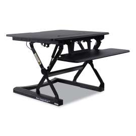 Alera - AdaptivErgo Black Two-Tier Sit-Stand Lifting Workstation