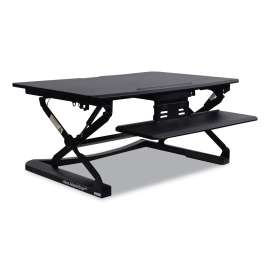 Alera - AdaptivErgo Black Two-Tier Sit-Stand Lifting Workstation