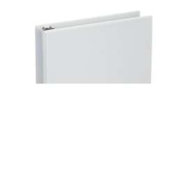 Deluxe Round Ring View Binder, 3 Rings, 1.5" Capacity, 11 x 8.5, White