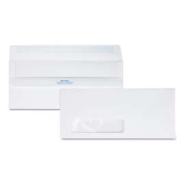 Redi-Seal Envelope, Address Window, #10, Commercial Flap, Redi-Seal Adhesive Closure, 4.13 x 9.5, White, 500/Box