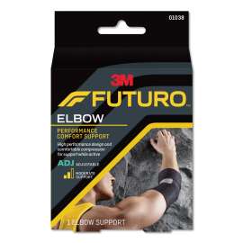 Precision Fit Elbow Support, Wrap Around Closure, Adjustable, Black