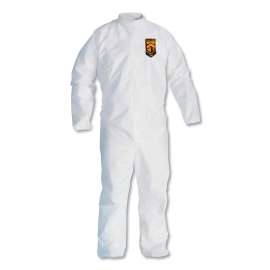 A30 Elastic Back Coveralls, Medium, White, 25/Carton