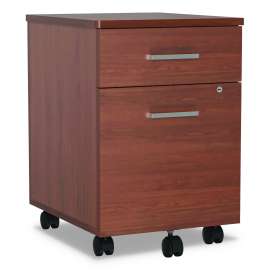 Trento Line Mobile Pedestal File, Left or Right, 2-Drawers: Box/File, Legal/Letter, Cherry, 16.5" x 19.75" x 23.63"