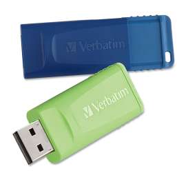 Verbatim - Store 'n' Go™ 32 GB Assorted Color USB 2.0 Flash Drive (2 per Pack)
