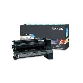 C7700CH Return Program High-Yield Toner, 10,000 Page-Yield, Cyan