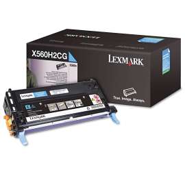 X560H2CG High-Yield Toner, 10,000 Page-Yield, Cyan