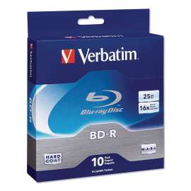 BD-R Blu-Ray Disc, 25 GB, 16x, White, 10/Pack