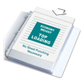 Economy Weight Poly Sheet Protectors, Reduced Glare, 2", 11 x 8.5, 100/Box