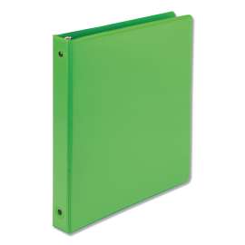 Earth's Choice Plant-Based Economy Round Ring View Binders, 3 Rings, 1" Capacity, 11 x 8.5, Lime