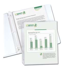 Recycled Polypropylene Sheet Protectors, Reduced Glare, 2", 11 x 8.5, 100/Box