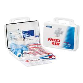 Office First Aid Kit, for Up to 25 People, 131 Pieces, Plastic Case