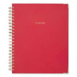 Harmony Weekly/Monthly Hardcover Planner, 11 x 8.5, Berry Cover, 13-Month (Jan to Jan): 2023 to 2024