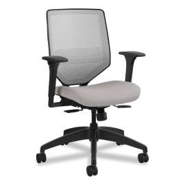 HON Motivate Four-Leg Stacking Chair, Up to 300 lbs, 18" Seat Height, Regatta Seat and Back, Platinum Base, 2/Carton