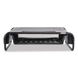 Metal Art Organizer 5 Monitor, 18" x 11.8" x 5.1", Black, Supports 30 lbs