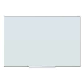 Floating Glass Ghost Grid Dry Erase Board, 36 x 24, White Surface