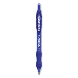 Profile Ballpoint Pen, Retractable, Medium 1 mm, Blue Ink, Translucent Blue Barrel, 4/Pack