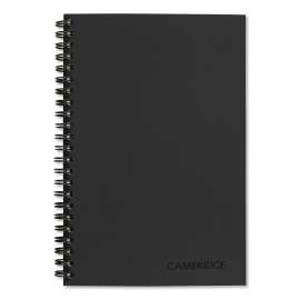 Wirebound Guided QuickNotes Notebook, 1 Subject, List-Management Format, Dark Gray Cover, 8 x 5, 80 Sheets
