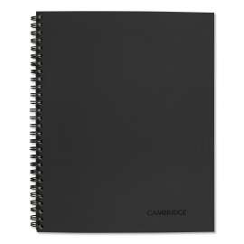 Wirebound Guided QuickNotes Notebook, 1 Subject, List-Management Format, Dark Gray Cover, 11 x 8.5, 80 Sheets