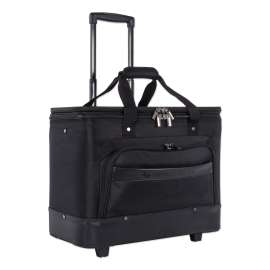 Litigation Business Case on Wheels, Fits Devices Up to 17.3", Polyester, 11 x 19 x 16, Black