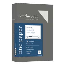 Granite Specialty Paper, 24 lb Bond Weight, 8.5 x 11, Gray, 500/Ream