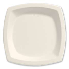 Bare Eco-Forward Sugarcane Dinnerware, Plate, 6.7" dia, Ivory, 125/Pack