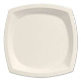 Bare Eco-Forward Sugarcane Dinnerware, Plate, 10" dia, Ivory, 125/Pack