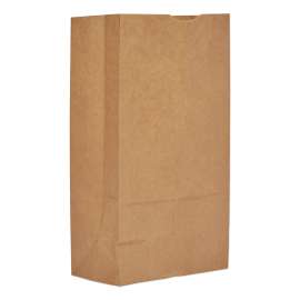 Grocery Paper Bags, 57 lb Capacity, #12, 7.06" x 4.5" x 13.75", Kraft, 500 Bags