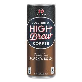 Cold Brew Coffee + Protein, Black and Bold, 8 oz Can, 12/Pack