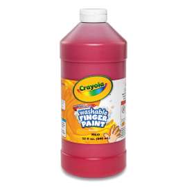 Washable Fingerpaint, Red, 32 oz Bottle