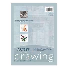 Art1st Drawing Paper, 40 lb Bond Weight, 9 x 12, White, 200/Pack