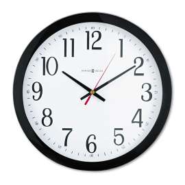 Gallery Wall Clock, 16" Overall Diameter, Black Case, 1 AA (sold separately)