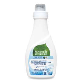 Natural Liquid Fabric Softener, Free and Clear, 42 Loads, 32 oz Bottle, 6/Carton