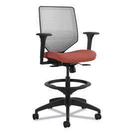 HON 10500 Series Return with Full-Height Pedestal, Right, 48" x 24" x 29.5", Kingswood Walnut