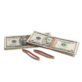 Blank Paper Bill Bands, 1000/Box, Brown
