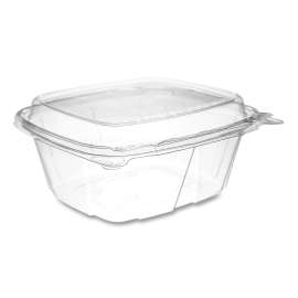 ClearPac SafeSeal Tamper-Resistant/Evident Containers, Domed Lid, 12 oz, 4.9 x 2.4 x 5.5, Clear, Plastic, 100/Bag, 2 Bags/CT