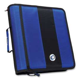 King Size Mighty Zip Tab Binder, 3 Rings, 4" Capacity, 11 x 8.5, Black