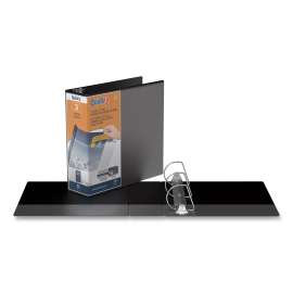 QuickFit D-Ring View Binder, 3 Rings, 3" Capacity, 11 x 8.5, Black