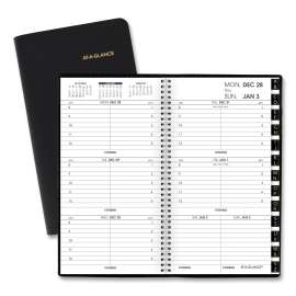Compact Weekly Appointment Book, 6.25 x 3.25, Black Cover, 12-Month (Jan to Dec): 2023